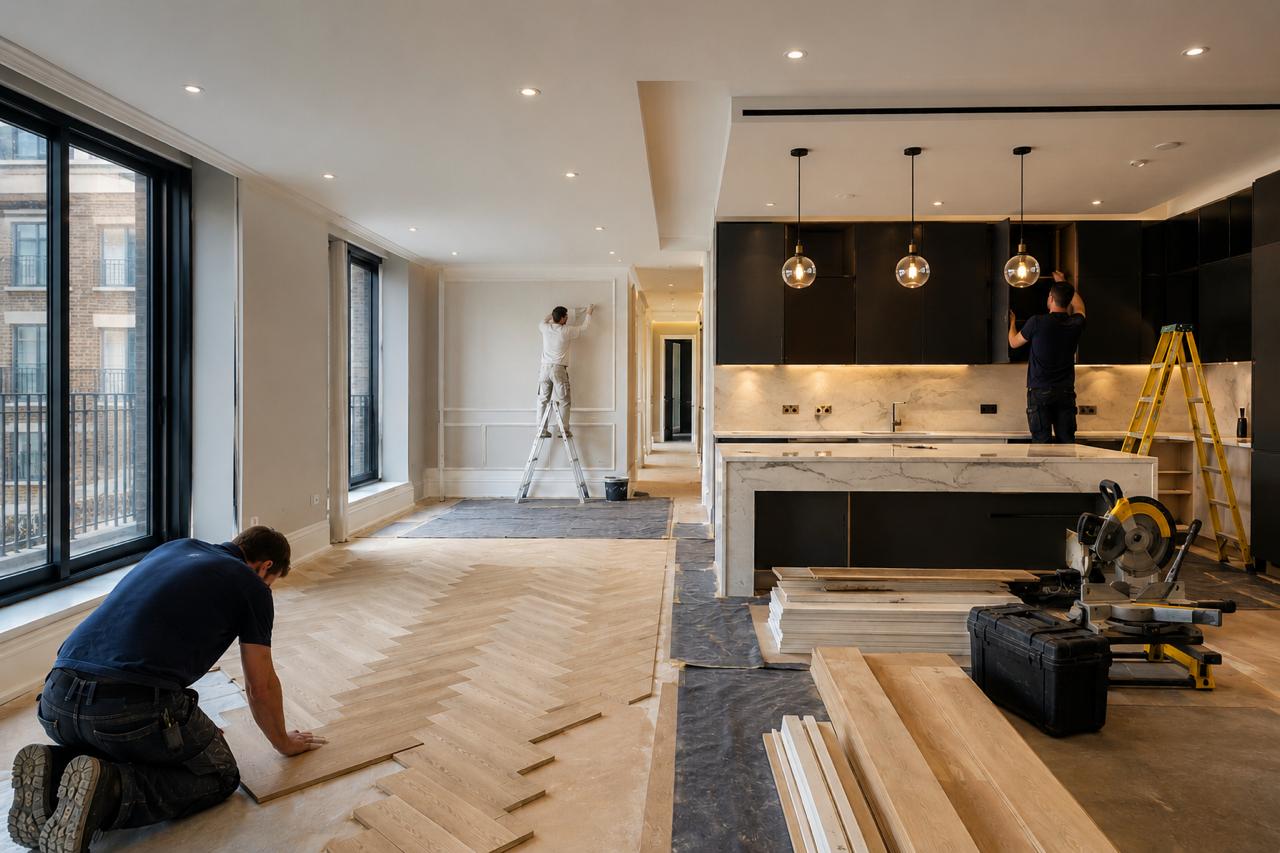 Effingham Luxury London Residential Apartment Refurbishment